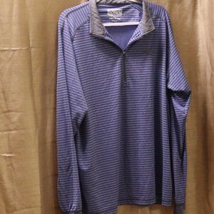Straight Down Blue Striped Long Sleeved Shirt #315